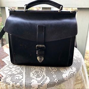 Michael Green Leather messenger bag handmade USA